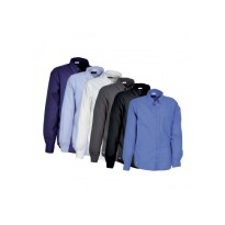 Tous Dehors - Chemise de travail Cofra Witshire 100% Coton V147-0-02 taille 2XL couleur céleste