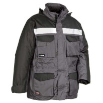 Tous Dehors -Parka de travail Multipoches Cofra Hailstorm V197-0-02 mesure L marine/noir