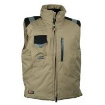 Tous Dehors-Gilet Rembourré de travail Multipoches Cofra Polar V013-0-00 taille 52 corde/noir