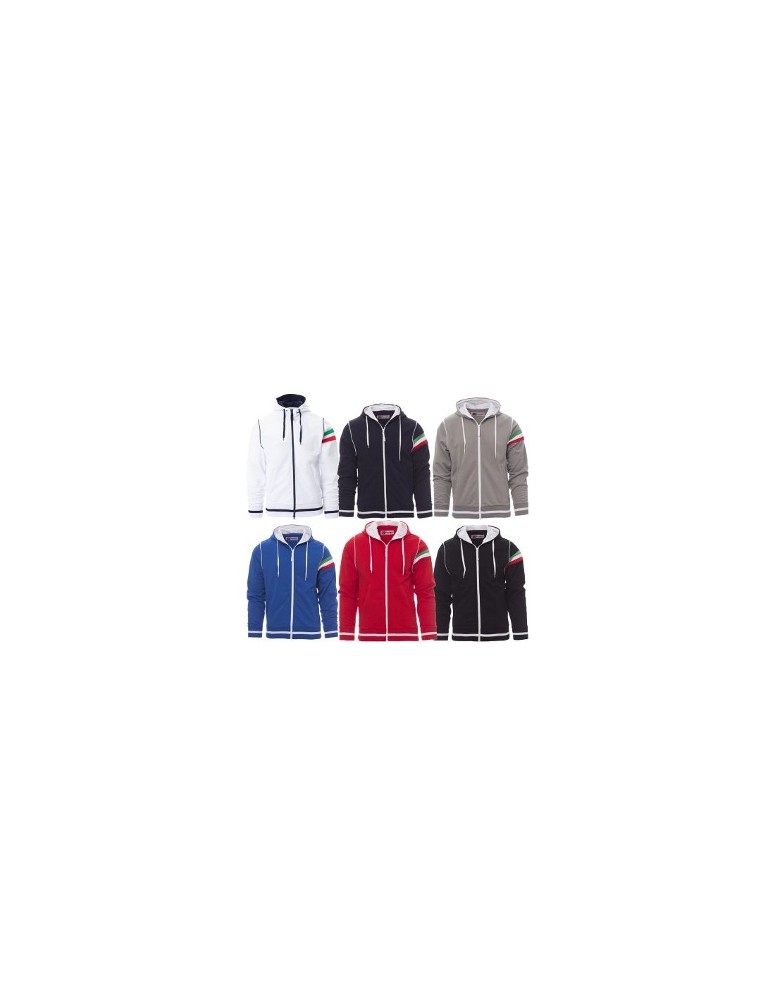 XSIDE Sweatshirt à Capuche Zippé à Manches Longues Pour Hommes Gris O 4333823