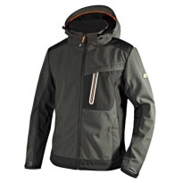 Tous Dehors - Veste de travail Softshell Diadora Tech Carbon 702.175946 couleur gris foncé taille 3XL