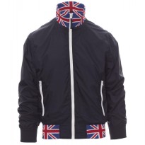 Tous Dehors -Veste avec intérieur Doublure et col Italie Country United - Payper AY 7265 taille M bleu marine/italia
