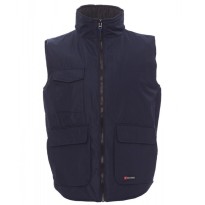 Tous Dehors -Gilet de travail Multipoches avec intérieur Rembourré Wanted - Payper AY 7140 taille L bleu marine/bleu royal