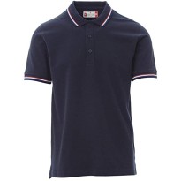 Tous Dehors -Polo Unisex France manches courtes avec Tricouleur en contraste - Payper taille 3XL bleu marine