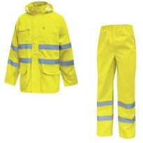 Tous Dehors - Ensemble de travail imperméable Haute Visibilité U-Power Cover HL168YF couleur orange fluo taille 3xl