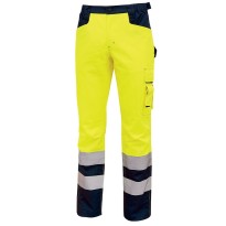 Tous Dehors - Pantalon de travail Haute visibilité Multipoches U-Power Beacon HL156YF couleur jaune fluo taille 2xl