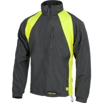 Tous Dehors - Veste Workshell combinée Haute visibilité - Workteam couleur gris/jaune taille 2XL