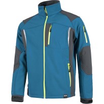 Tous Dehors - Veste Workshell combinée avec fermeture éclair en nylon - Workteam couleur rouge/gris taille M