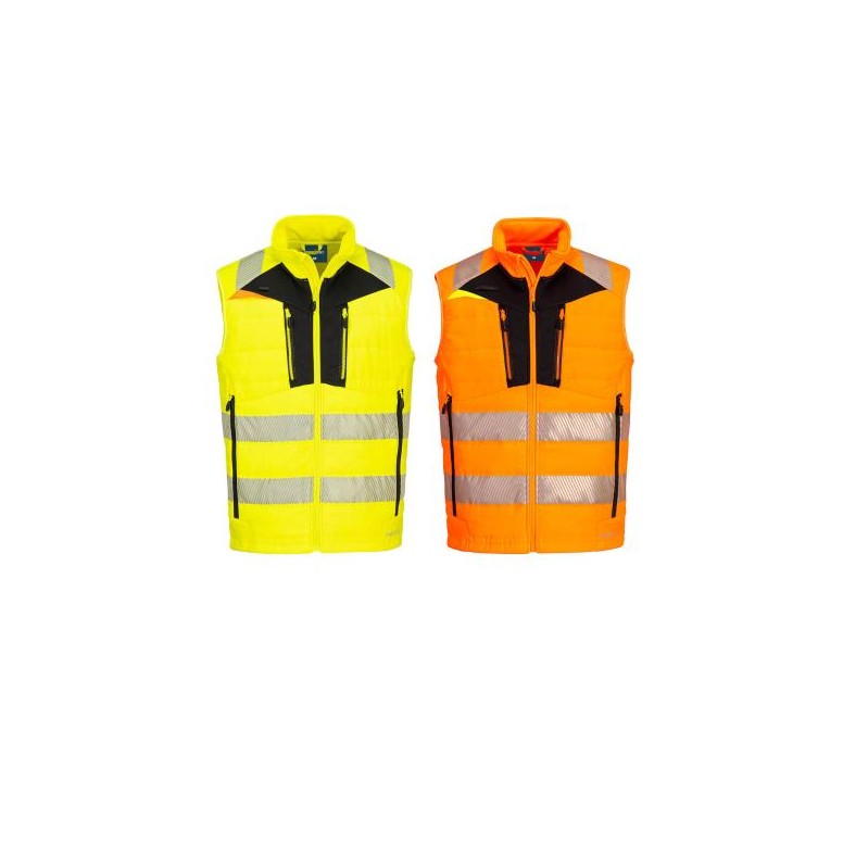 Gilet de travail haute visibilité multipoches...