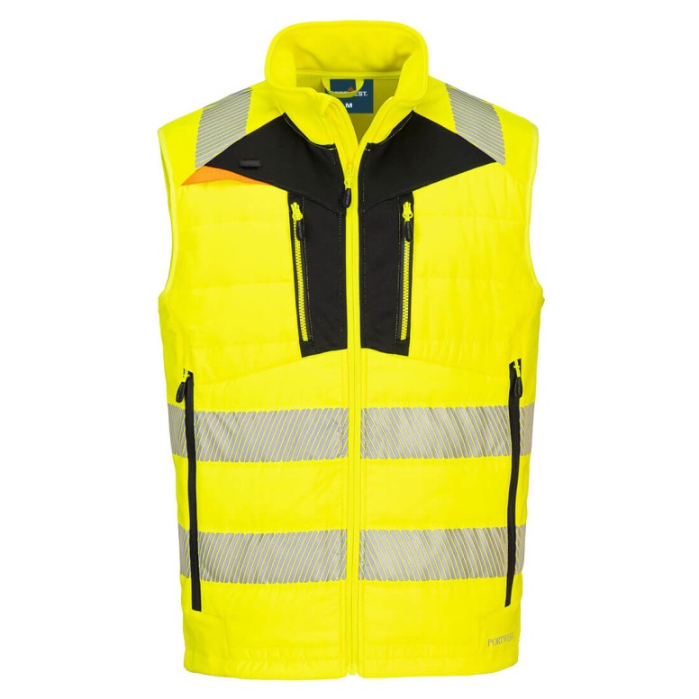 Gilet de travail haute visibilité multipoches...