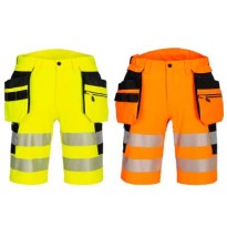 Bermuda de Travail Haute Visibilité Portwest Holster DX4 Stretch DX446