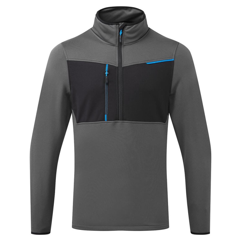 Sweatshirt de travail WX3 à demi-fermeture...