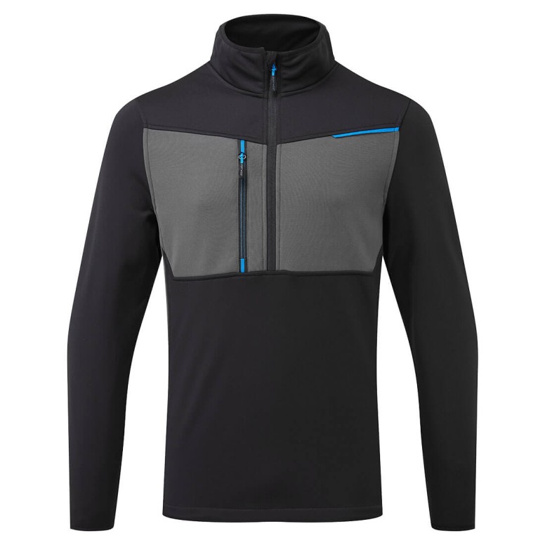 Sweatshirt de travail WX3 à demi-fermeture...