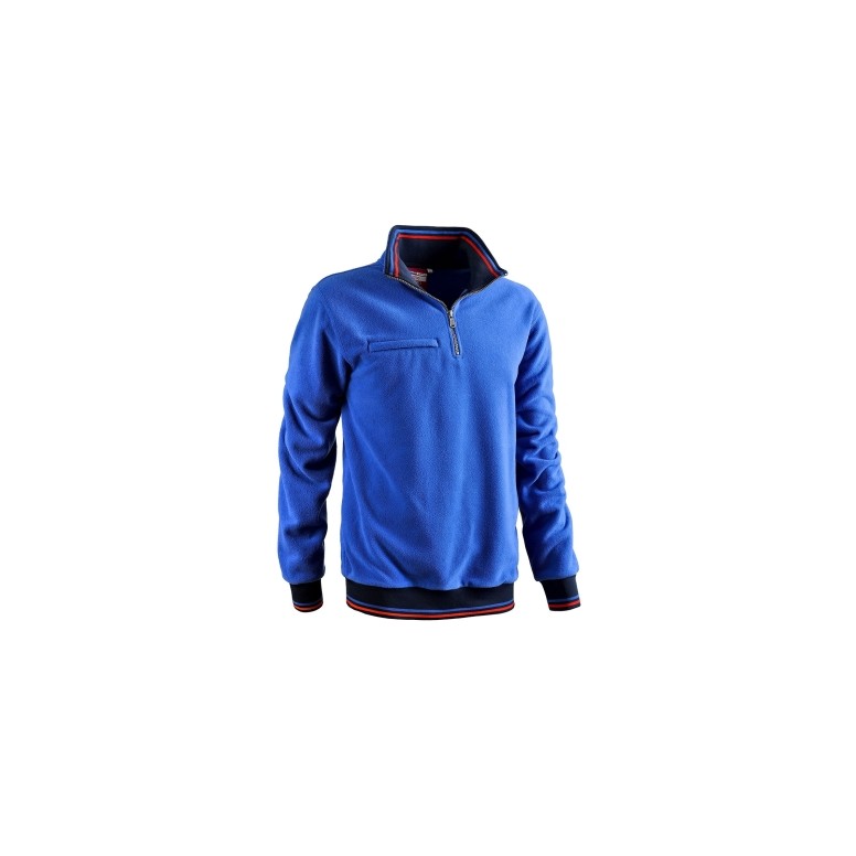 Sweat à Capuche en Polaire de Travail Demi-Zip...