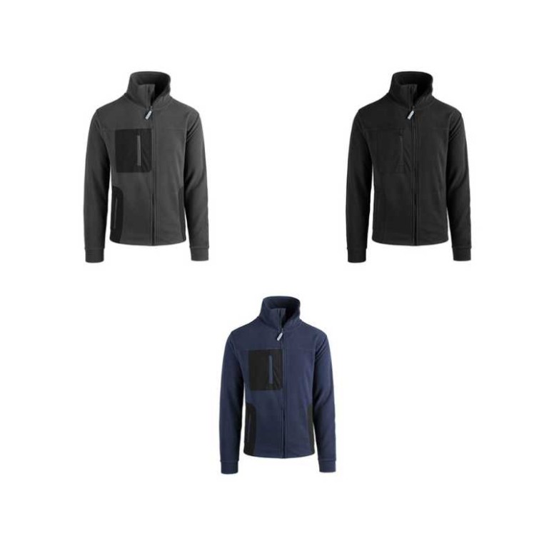 Sweat de Travail en Polaire Multipoches Zip...