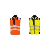 Gilet de Travail Haute Visibilité Multipoches Softshell Coupe-Vent Imperméable Portwest PW325