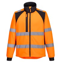 Veste de Travail Haute Visibilité Imperméable Multipoches Coupe-Vent avec Fermeture Éclair Intégrale Portwest CD875