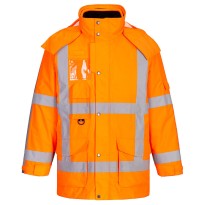 Veste de Travail Haute Visibilité Imperméable Multipoches...