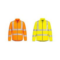 Veste de Travail Haute Visibilité Multipoches Coupe-Vent...