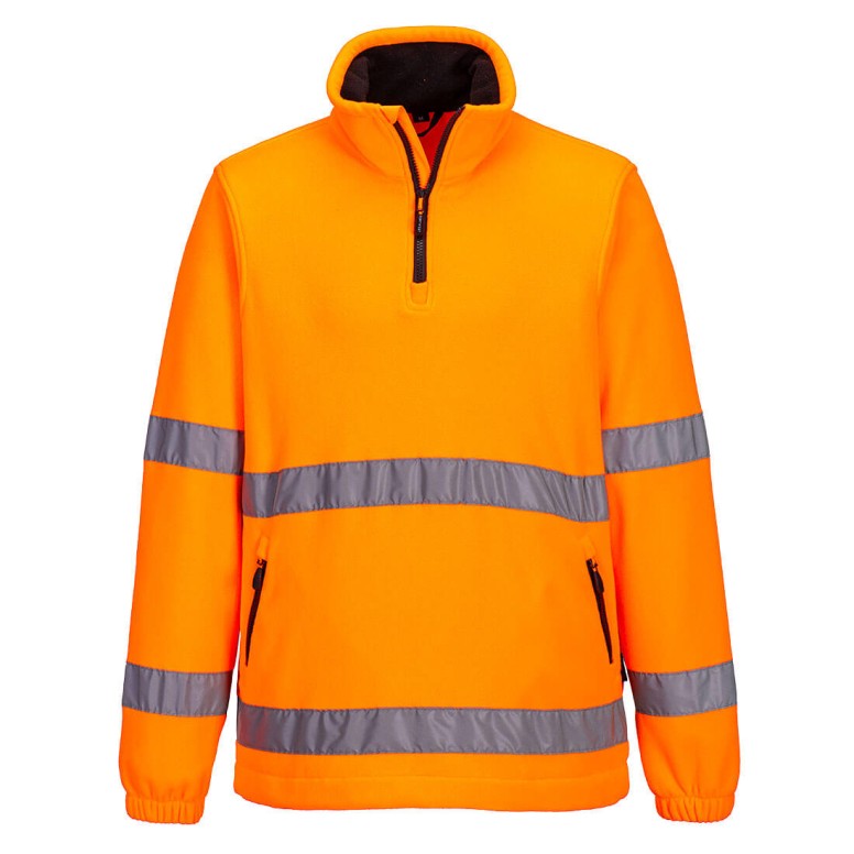 Veste en Polaire Haute Visibilité Demi-Zip...