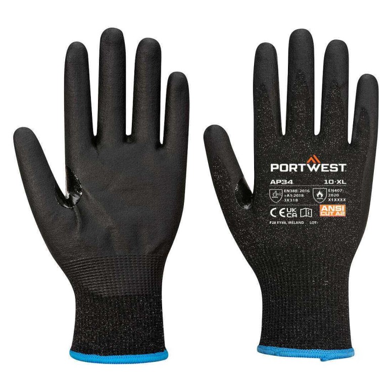 12 Pièces - Gants de travail enduits de nitrile...