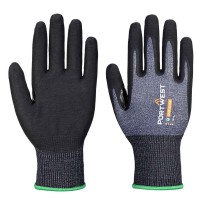 12 Pièces - Gants de travail enduits de nitrile anti-coupure et anti-abrasion Portwest AP18