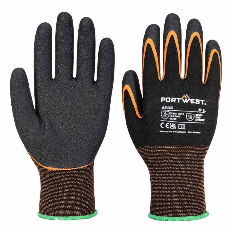 Gants de Travail Enduits en Nitrile...