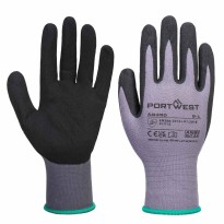 12 Pièces - Gants de Travail Enduits Nitrile Anticoupure Stretch Portwest AB350