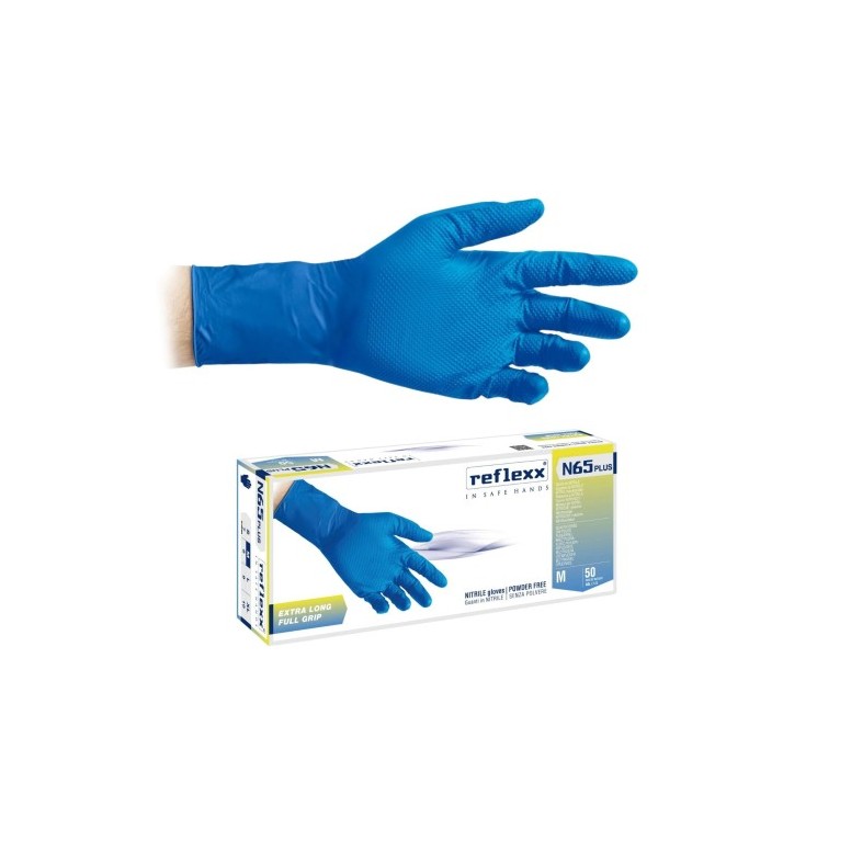Gants de Travail en Nitrile avec Grip Reflexx N65