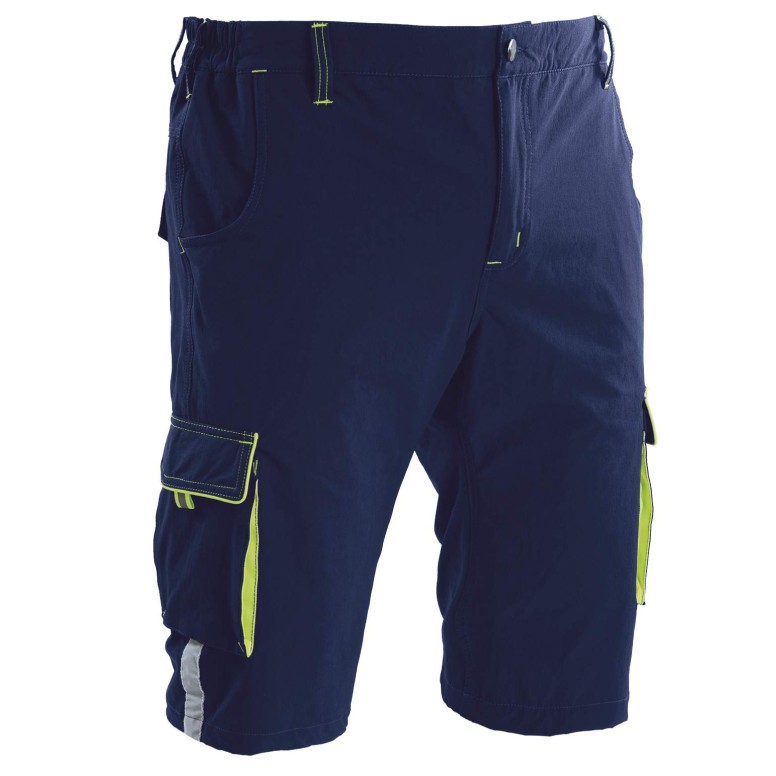 Bermuda de Travail Stretch Multipoches P&P...
