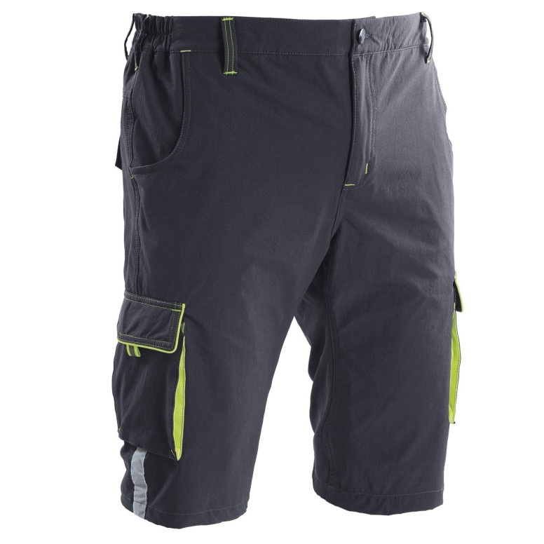 Bermuda de Travail Stretch Multipoches P&P...