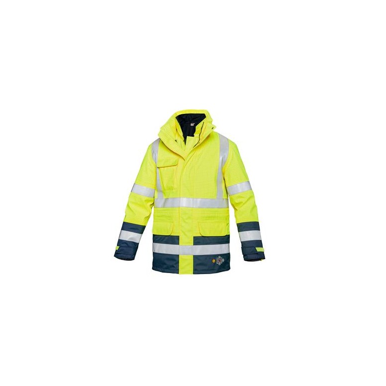 Parka de Travail Haute Visibilité Multipoches...