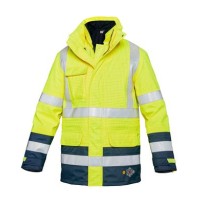 Parka de Travail Haute Visibilité Multipoches Multiprotection Imperméable Siggi 25GI0479