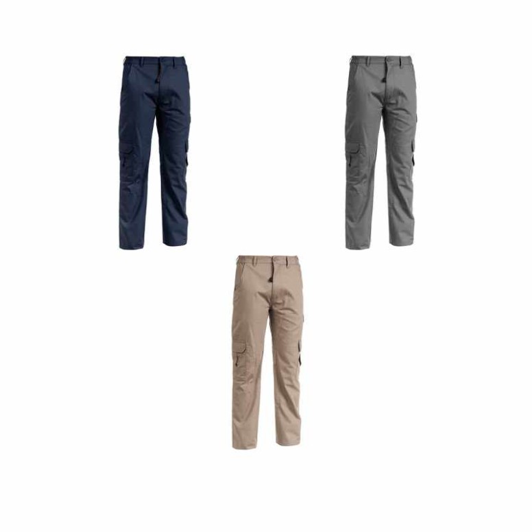 Pantalon de Travail Multifonctions Stretch 100%...