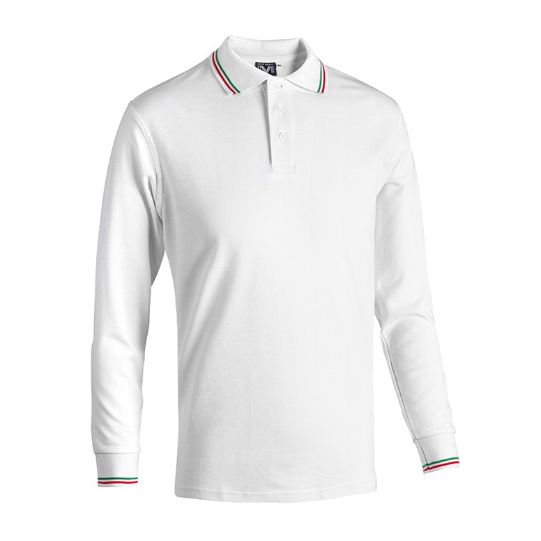 Polo de Travail Manches Longues 100% Coton...