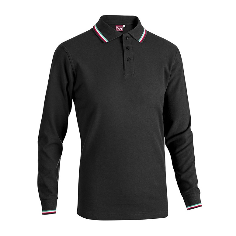 Polo de Travail Manches Longues 100% Coton...