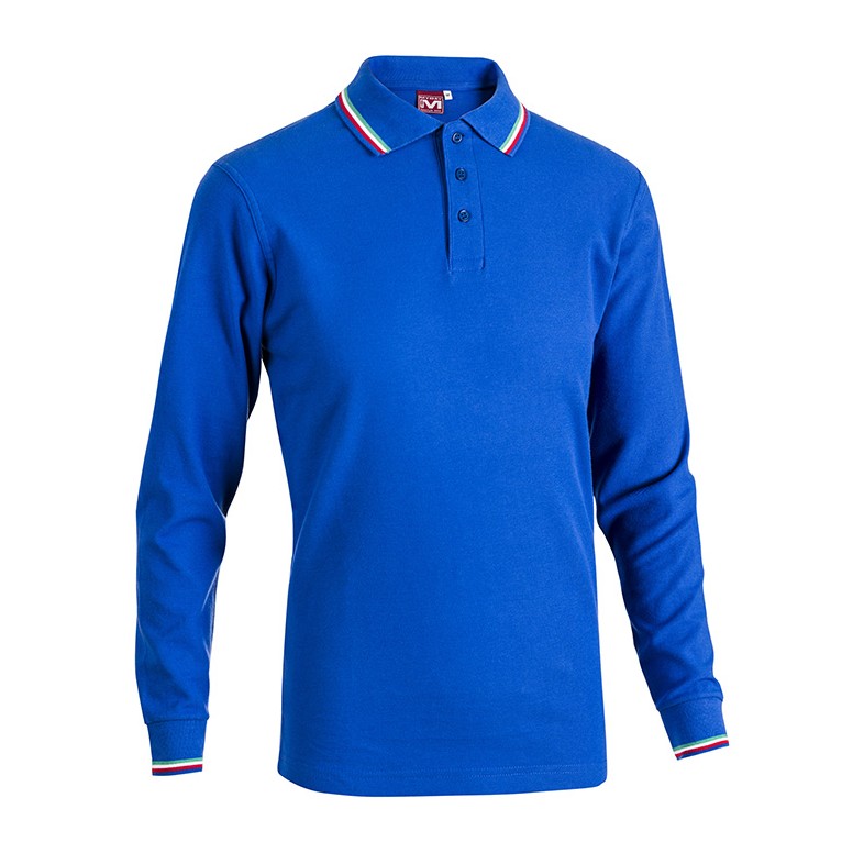 Polo de Travail Manches Longues 100% Coton...
