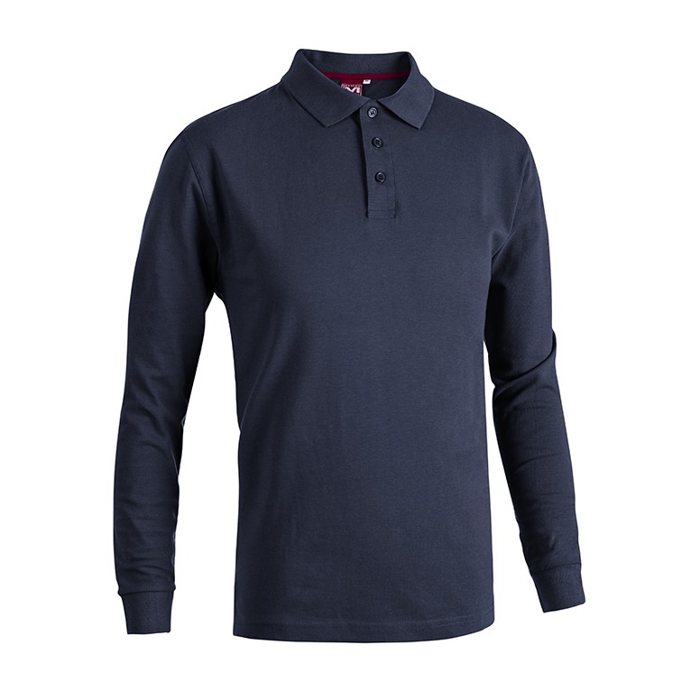 Polo de Travail Manches Longues 100% Coton...