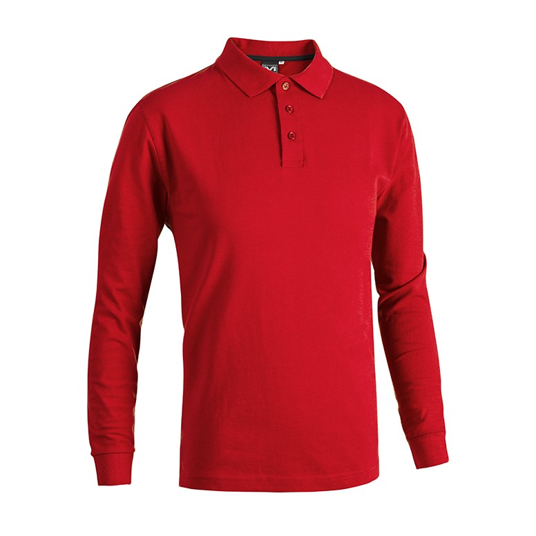 Polo de Travail Manches Longues 100% Coton...