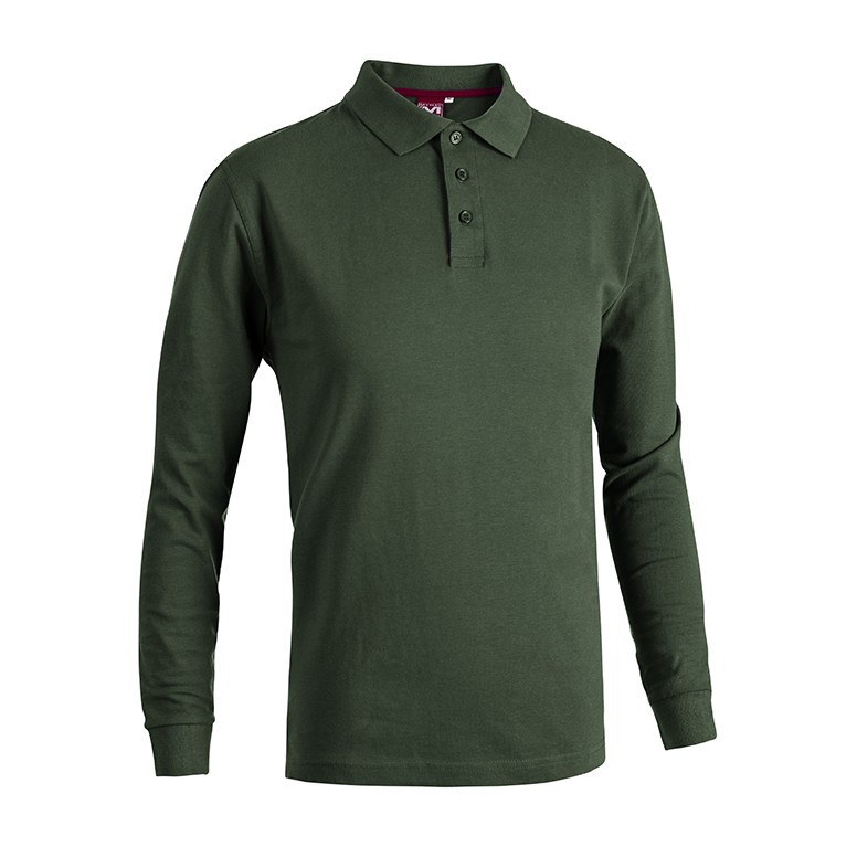 Polo de Travail Manches Longues 100% Coton...