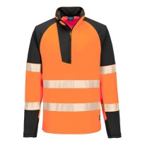 Sweat de Travail Haute Visibilité Stretch Demi-Zip... 2