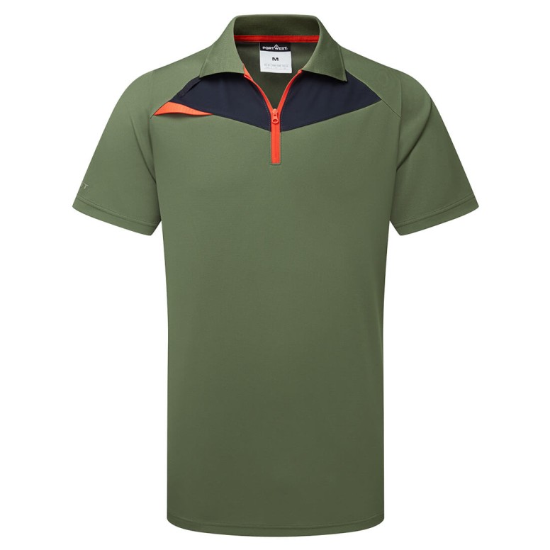 Polo de Travail Demi-Zip Portwest DX410