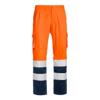 Pantalon de Travail Haute Visibilité Multipoches Stretch Sottozero Pantalon H.V. Stretch 1590