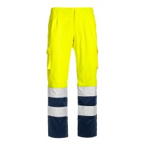 Pantalon de Travail Haute Visibilité Multipoches Stretch Sottozero Pantalon H.V. Stretch 1590