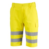 Bermuda de Travail Haute Visibilité Multipoches Sottozero Shorts H.V. 1570