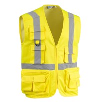 Gilet de Travail Haute Visibilité Multipoches Sottozero Star 7045