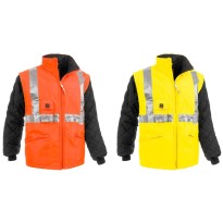 Blouson de Travail Haute Visibilité Multipoches  Avec manches amovibles Sottozero Autoroutier 2301