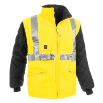 Blouson de Travail Haute Visibilité Multipoches  Avec manches amovibles Sottozero Autoroutier 2301
