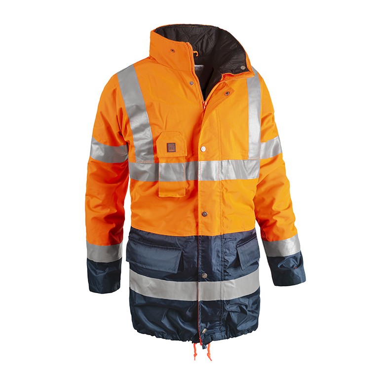 Parka de Travail Haute Visibilité Multipoches...