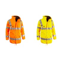 Parka de Travail Haute Visibilité Multipoches Imperméable...